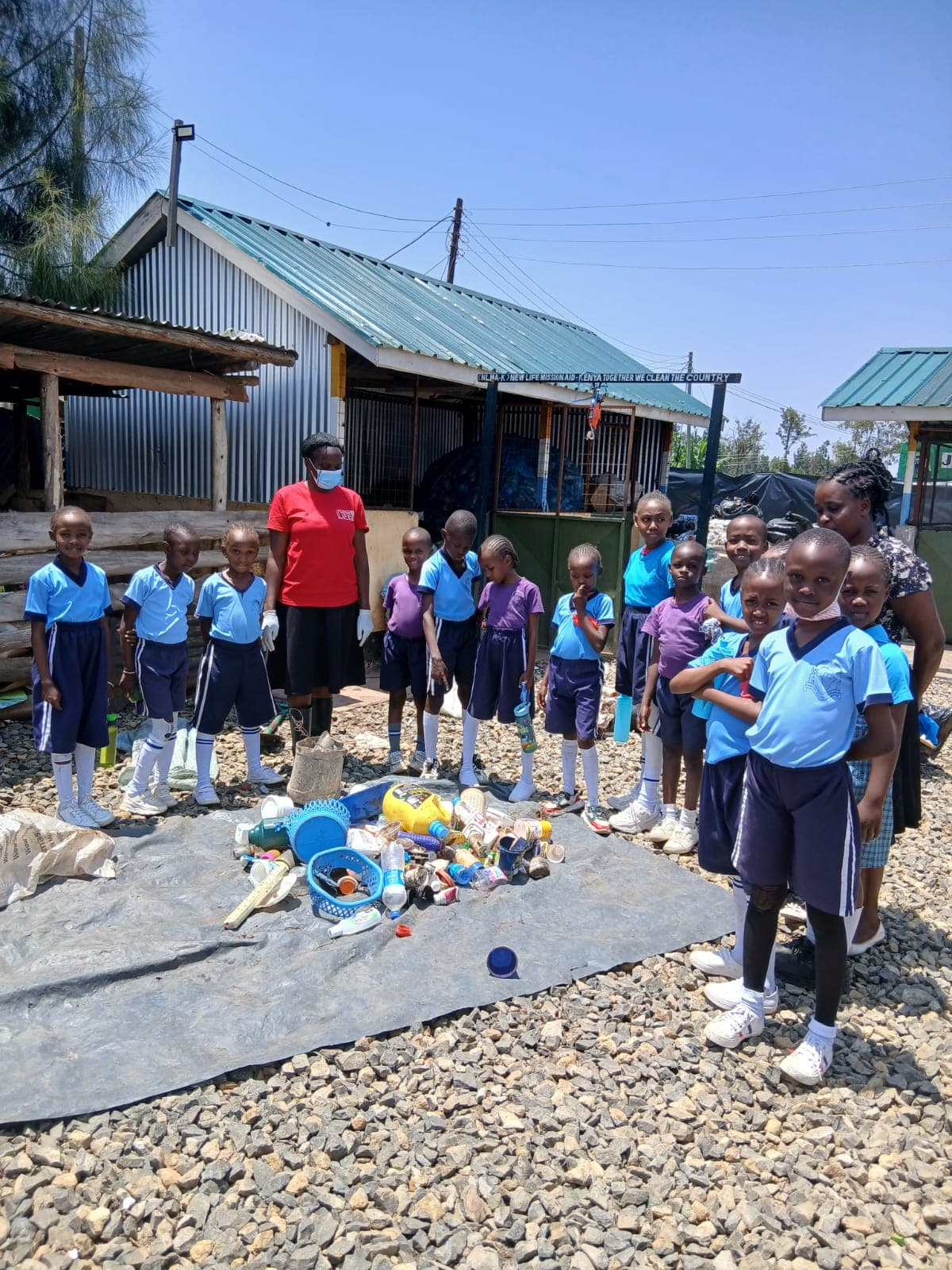 Training the young generation on sustainable waste management at Safisha Nchi's Recycling Facility