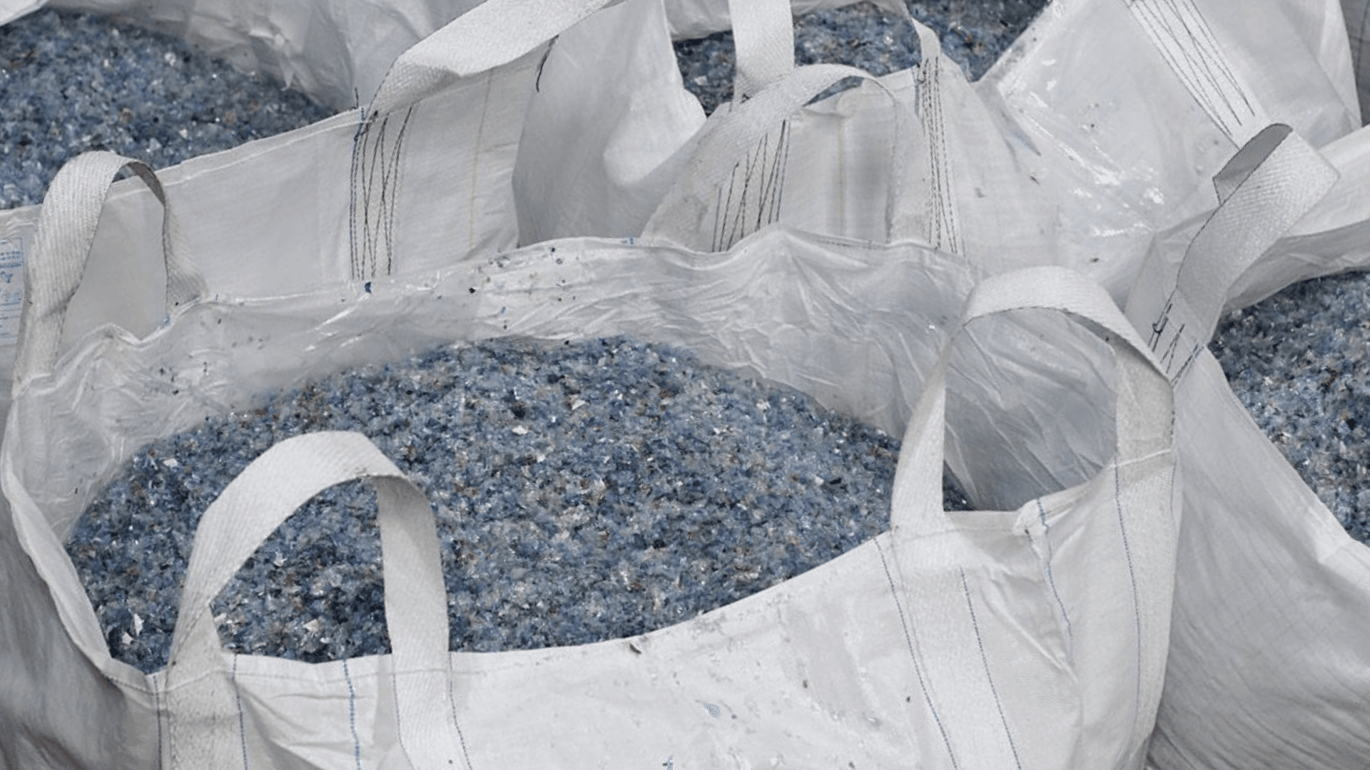 Crushed Plastic Flakes at Safisha Nchi's Recycling Facility